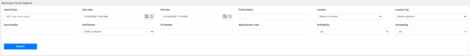 Revenue Cycle Filters